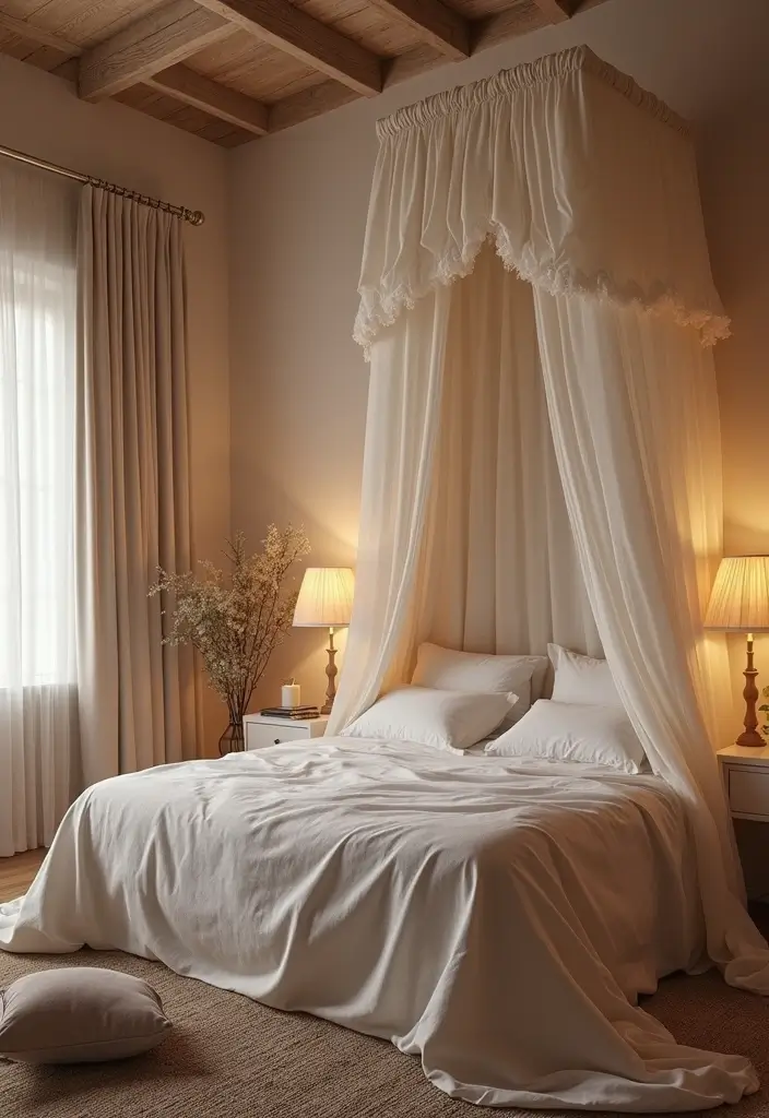 25 Young Woman Bedroom Ideas That Feel Modern & Empowering - 18. Dreamy Canopy Beds