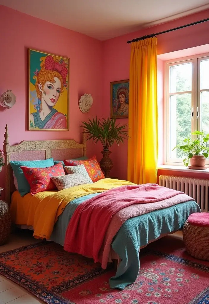 25 Young Woman Bedroom Ideas That Feel Modern & Empowering - 21. Colorful Accents