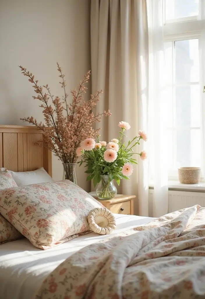 25 Young Woman Bedroom Ideas That Feel Modern & Empowering - 25. Fresh Floral Elements