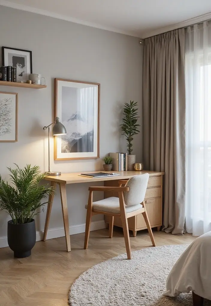 25 Young Woman Bedroom Ideas That Feel Modern & Empowering - 5. Functional Workspace