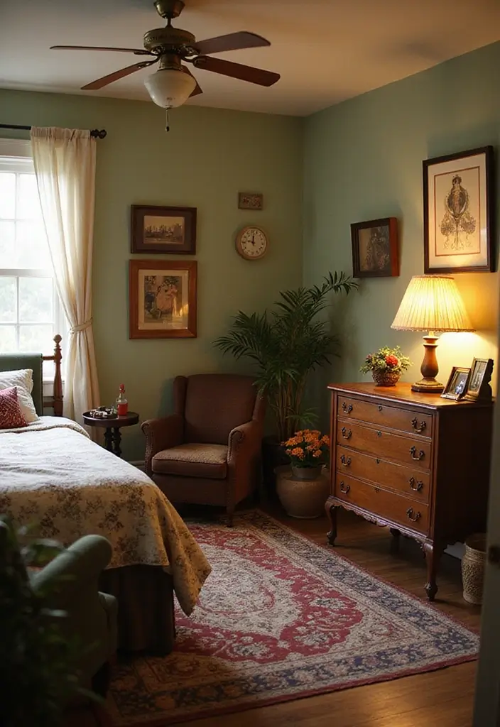 25 Young Woman Bedroom Ideas That Feel Modern & Empowering - 6. Vintage Touches