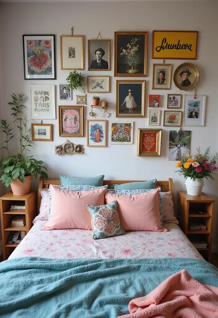 25 Young Woman Bedroom Ideas That Feel Modern & Empowering - 7. Personal Gallery Wall