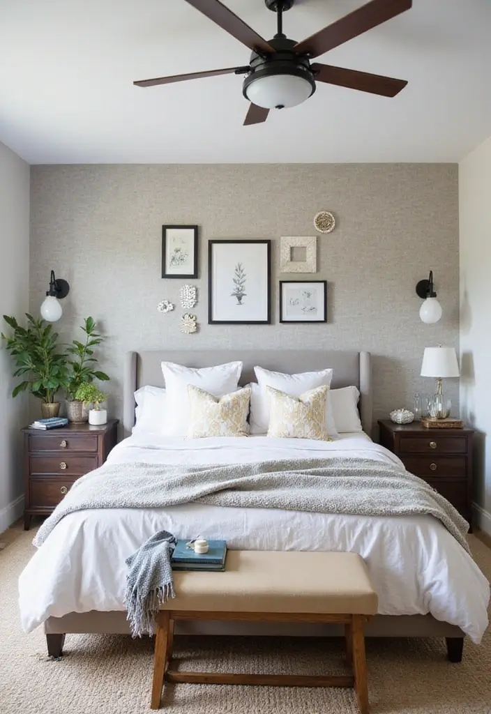 26 Modern Guest Bedroom Ideas That Feel Welcoming & Stylish - 10. Modern Wall Decor