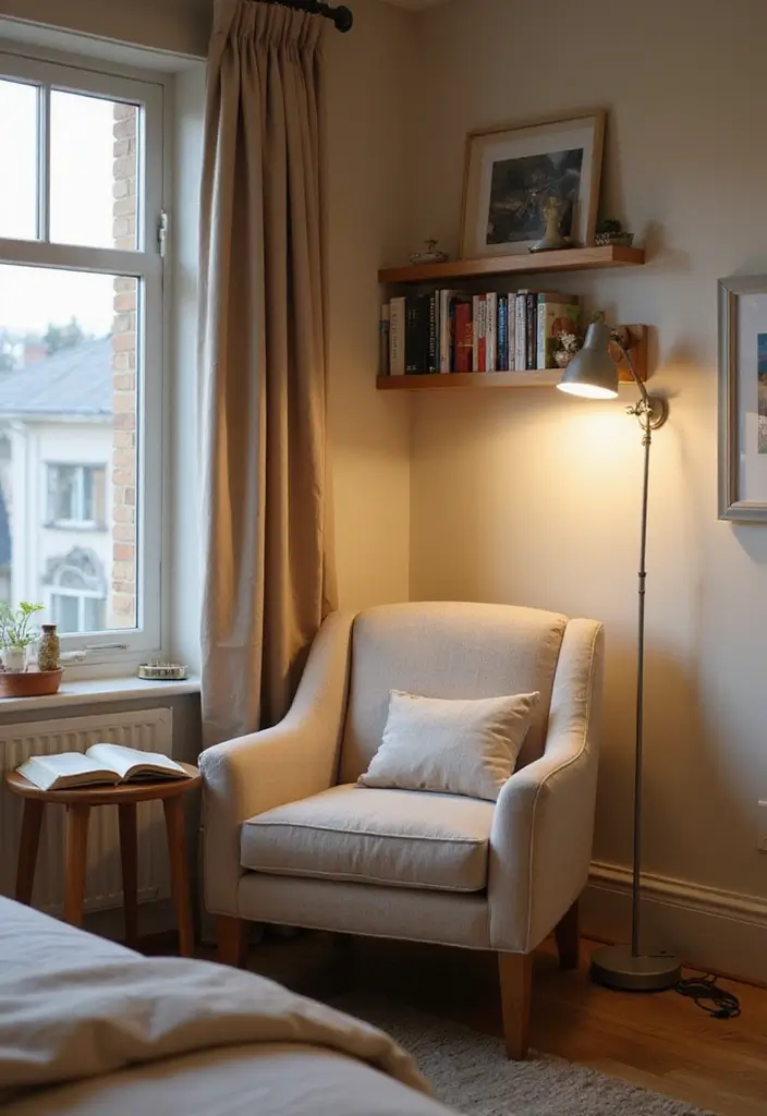 26 Modern Guest Bedroom Ideas That Feel Welcoming & Stylish - 19. Creating a Reading Nook