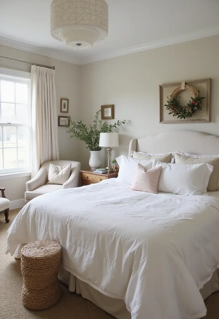 26 Modern Guest Bedroom Ideas That Feel Welcoming & Stylish - 26. Seasonal Decor Updates