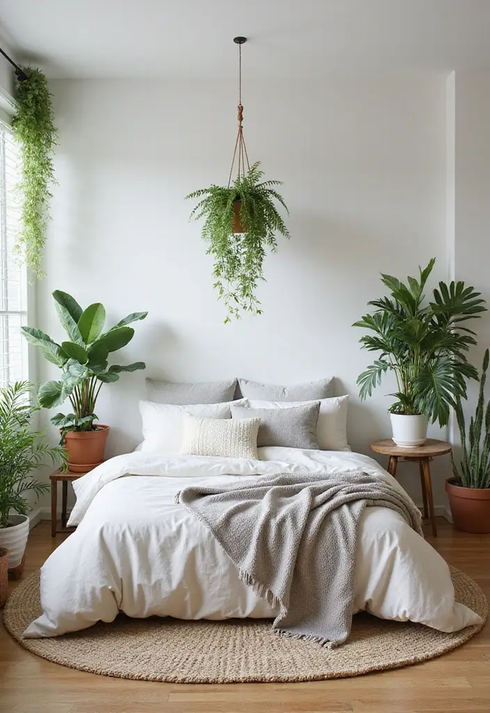 26 Modern Guest Bedroom Ideas That Feel Welcoming & Stylish - 5. Incorporating Greenery