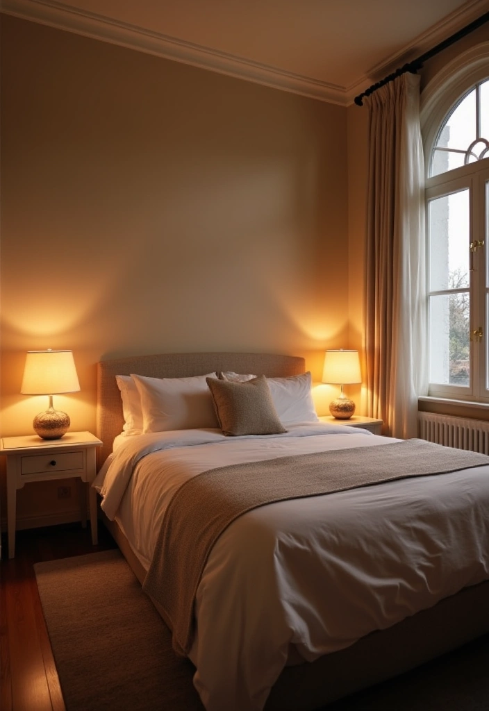 26 Modern Guest Bedroom Ideas That Feel Welcoming & Stylish - 8. Soft, Ambient Lighting