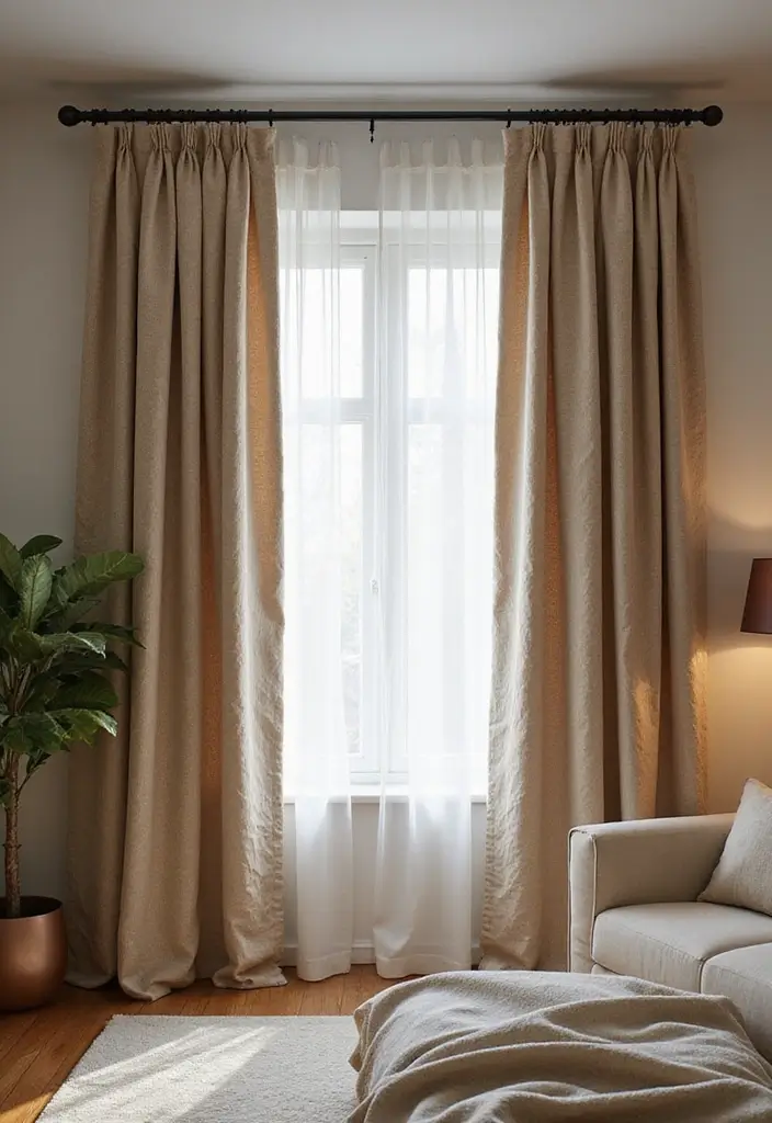27 Bedroom Curtain Ideas Master Modern That Add Elegance and Privacy - 11. Textured Fabric Panels