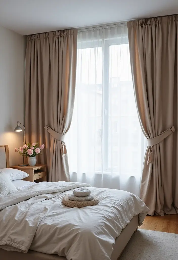 27 Bedroom Curtain Ideas Master Modern That Add Elegance and Privacy - 14. Multi-Functional Panels