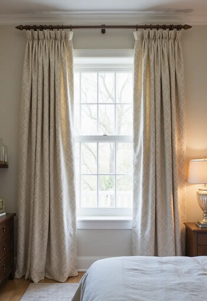 27 Bedroom Curtain Ideas Master Modern That Add Elegance and Privacy - 20. Custom Drapery