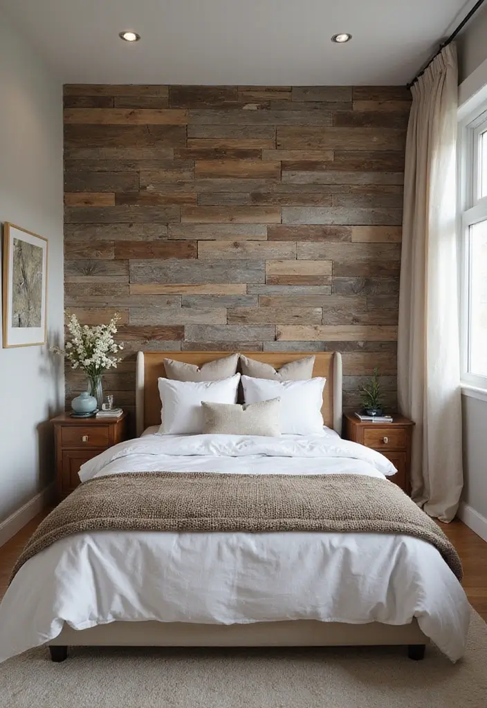 27 Bedroom Ideas for Small Rooms Cozy & Cheap But Aesthetic - 12. Textured Walls: Add Dimension