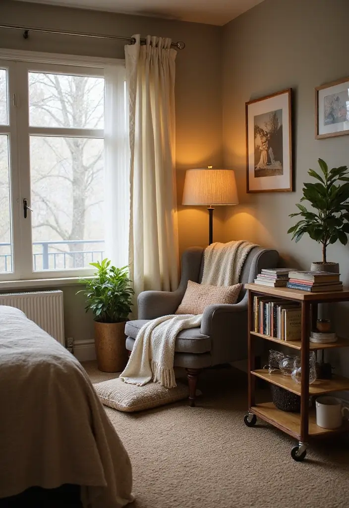 27 Bedroom Ideas for Small Rooms Cozy & Cheap But Aesthetic - 14. Cozy Nooks: Create a Reading Corner