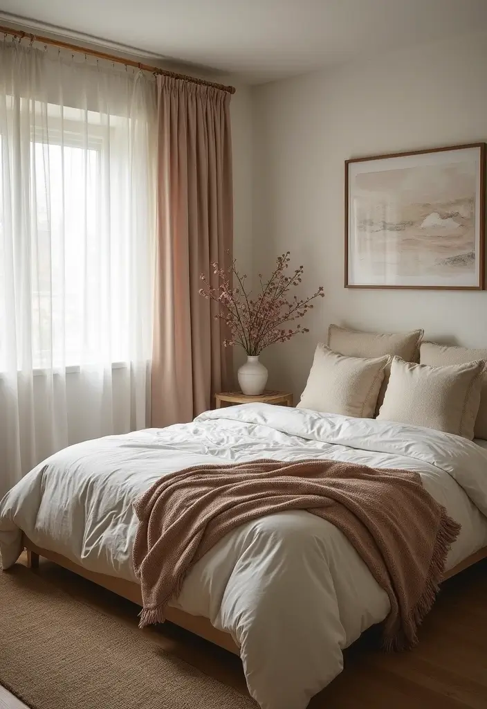 27 Bedroom Ideas for Small Rooms Cozy & Cheap But Aesthetic - 18. Subtle Patterns: Playful Yet Calm