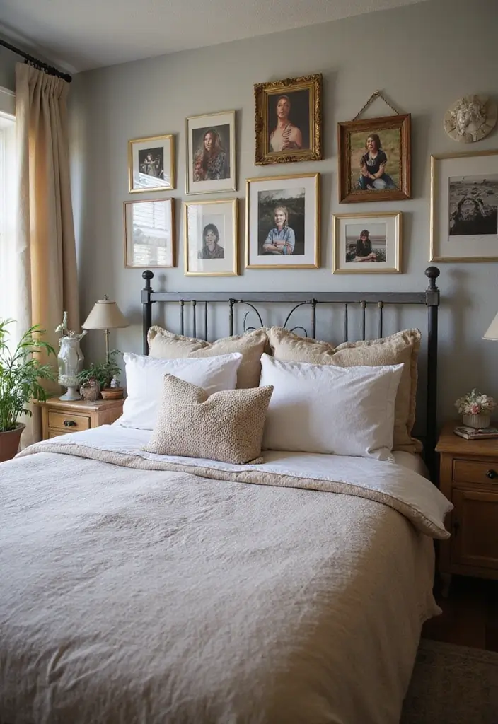 27 Modern Vintage Bedroom Ideas That Feel Retro & Refined - 27. Personal Touches