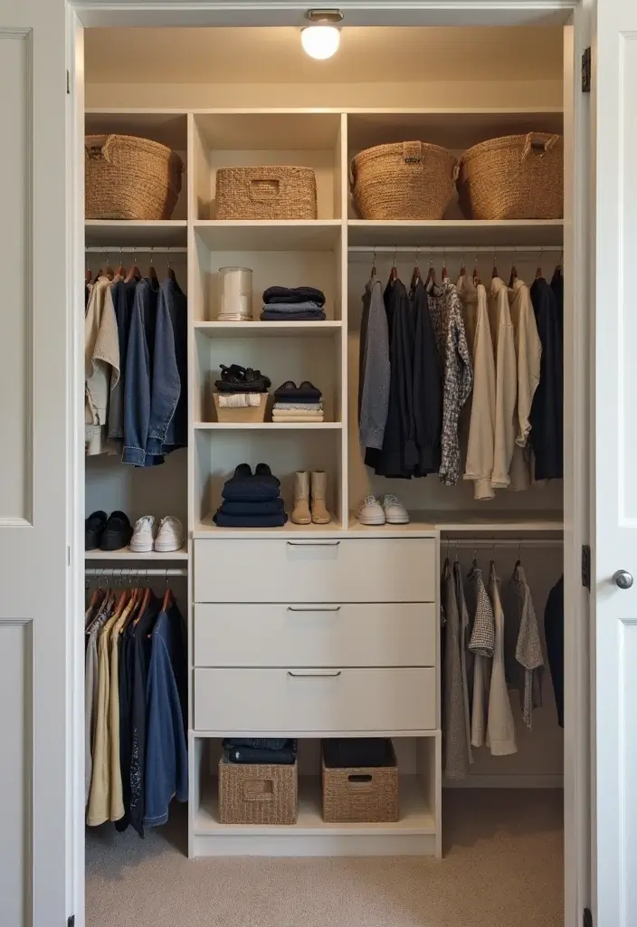 27 One Bedroom Apartment Ideas That Feel Spacious & Modern - 20. Creative Closet Solutions