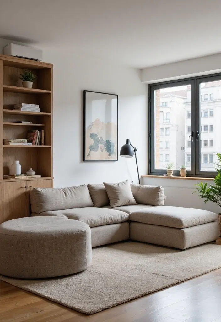 27 One Bedroom Apartment Ideas That Feel Spacious & Modern - 23. Customizable Furniture Pieces