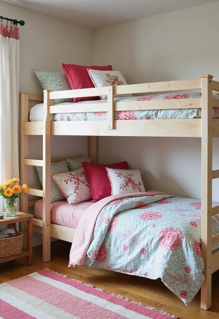 28 Bedroom Ideas for Small Rooms for Teens That Feel Trendy & Fun - 12. Bunk Beds for Siblings or Sleepovers