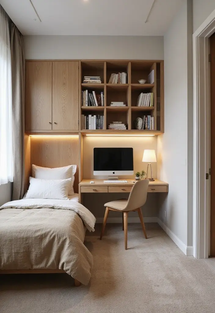 28 Bedroom Ideas for Small Rooms for Teens That Feel Trendy & Fun - 4. Multi-Functional Furniture Options