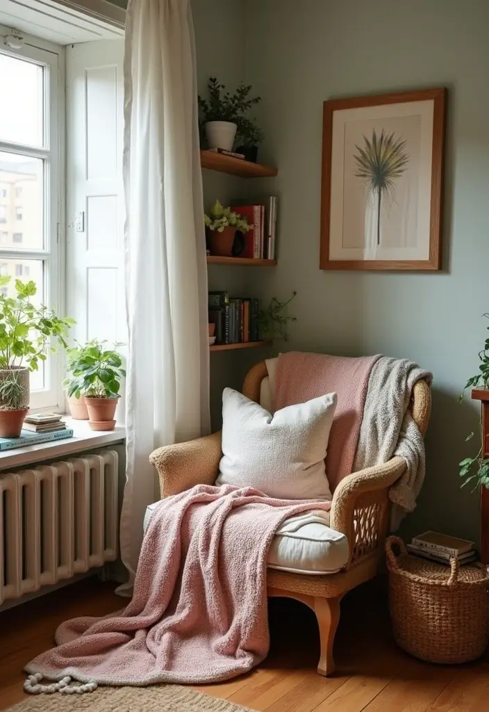 28 Boho Style Bedroom Ideas That Feel Effortless and Free-Spirited - 15. Cozy Nooks