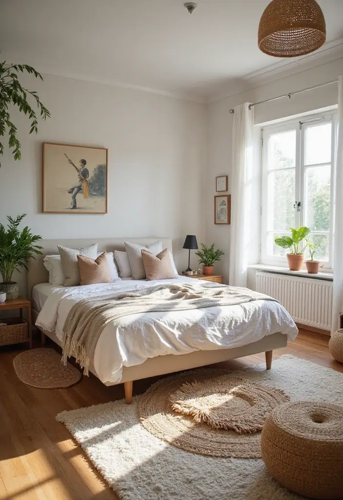28 Boho Style Bedroom Ideas That Feel Effortless and Free-Spirited - 19. Feng Shui Elements