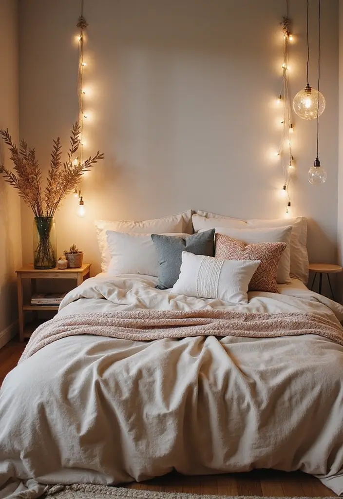 28 Boho Style Bedroom Ideas That Feel Effortless and Free-Spirited - 22. Soft, Cozy Bedding