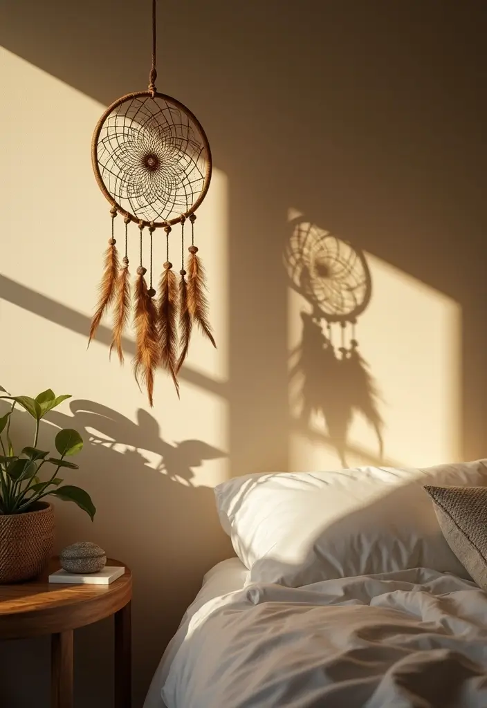 28 Boho Style Bedroom Ideas That Feel Effortless and Free-Spirited - 7. Dreamcatchers