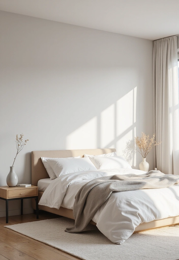 28 Clever 10 x 11 Bedroom Layout Ideas That Maximize Every Inch - 12. Minimalist Design