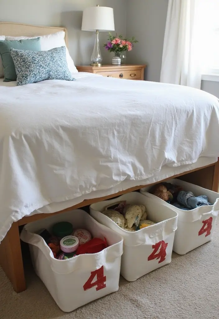 28 Clever 10 x 11 Bedroom Layout Ideas That Maximize Every Inch - 15. Under-Bed Storage