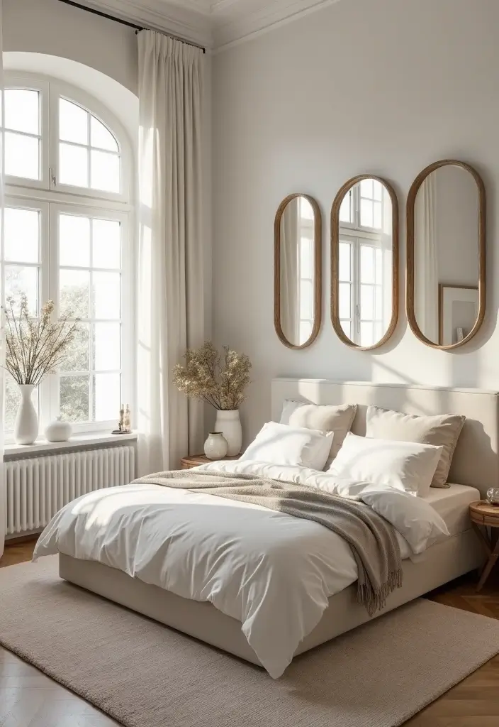 28 Clever 10 x 11 Bedroom Layout Ideas That Maximize Every Inch - 5. Mirrors for Illusion