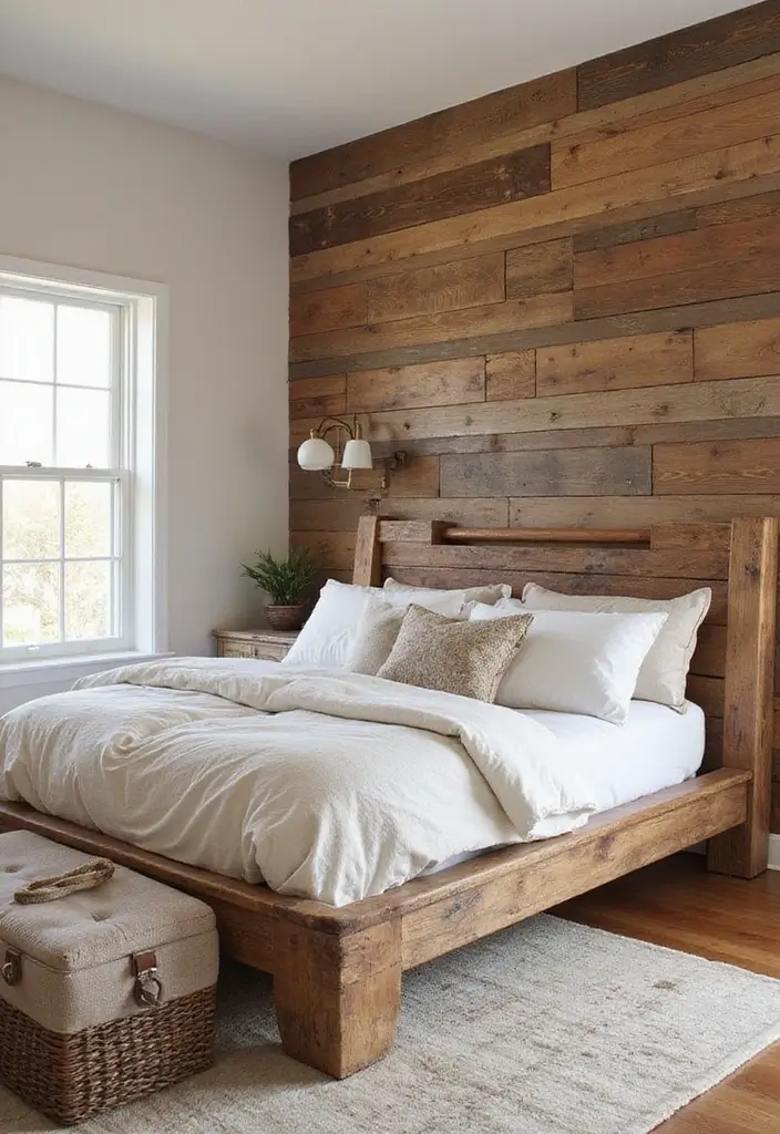 28 Modern Rustic Bedroom Ideas That Combine Comfort and Edge - 1. Warm Wood Accents