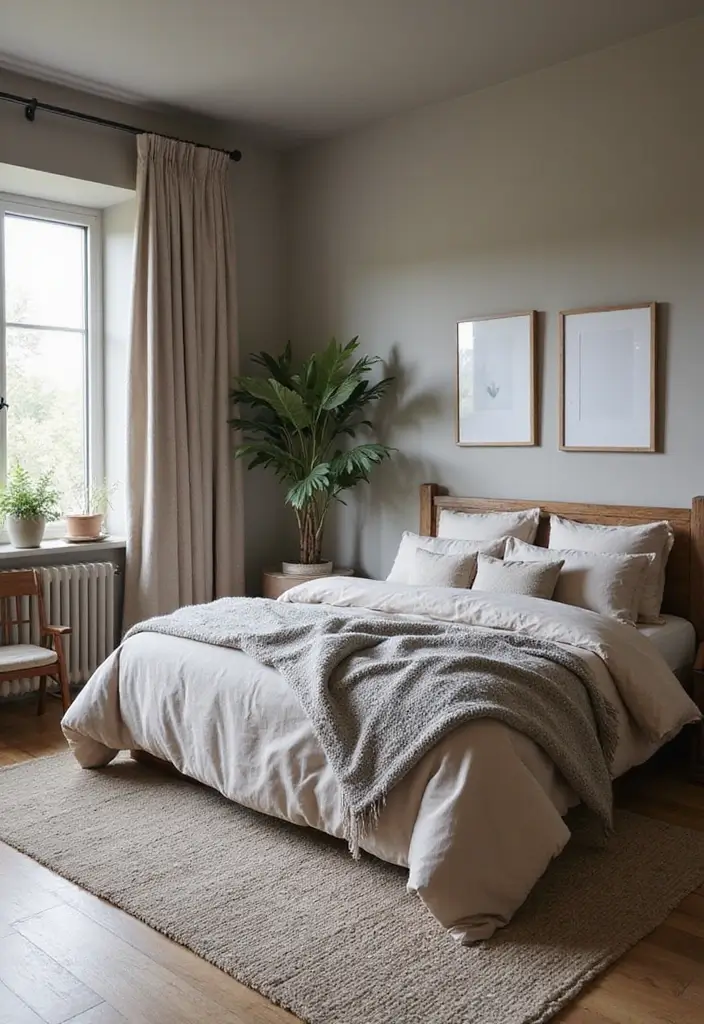 28 Modern Rustic Bedroom Ideas That Combine Comfort and Edge - 2. Soft Color Palettes