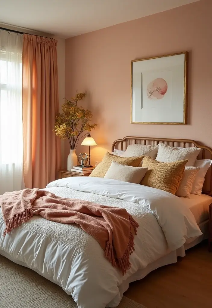 28 Modern Rustic Bedroom Ideas That Combine Comfort and Edge - 26. Seasonal Decor Changes