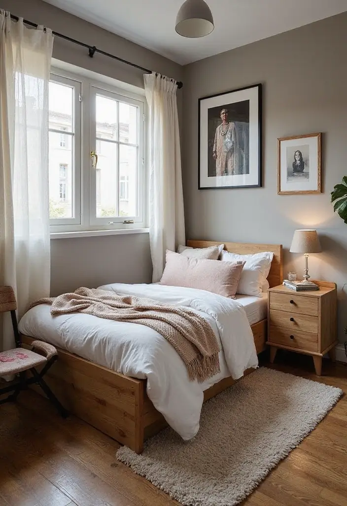 28 Modern Rustic Bedroom Ideas That Combine Comfort and Edge - 8. Functional Furniture