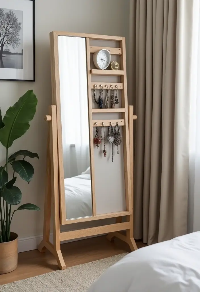 28 Small Bedroom Mirror Ideas That Make Rooms Look Bigger - 18. Multi-Functional Mirrors