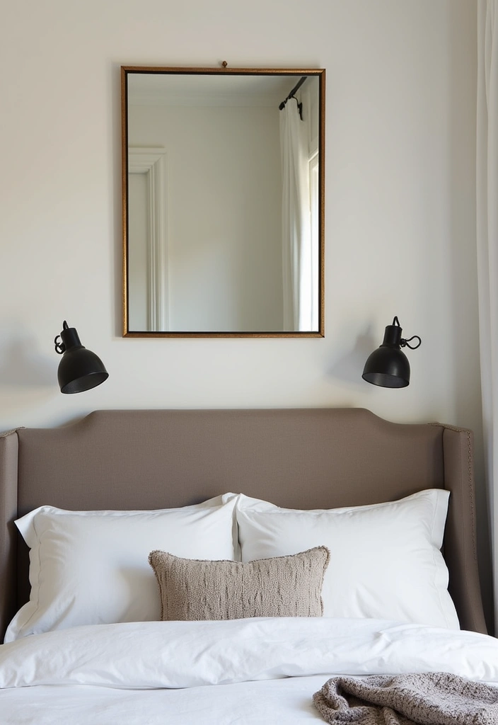 28 Small Bedroom Mirror Ideas That Make Rooms Look Bigger - 6. Mirrors Above the Headboard