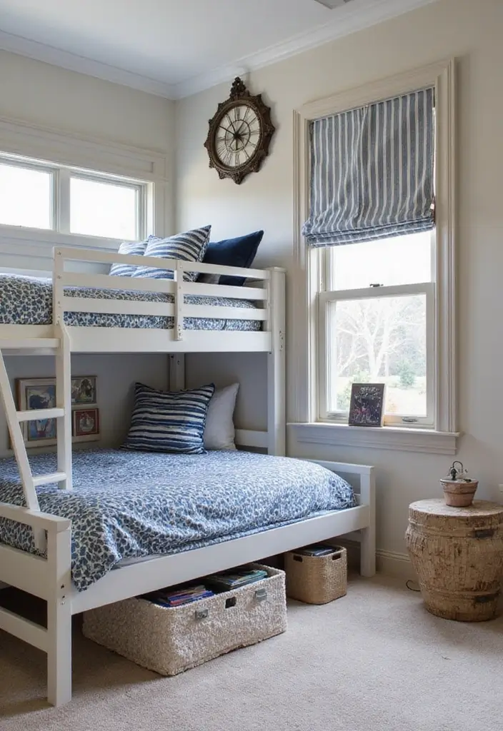 29 Loft Bed Bedroom Ideas That Feel Playful & Efficient - 17. Nautical-Inspired Loft Bed