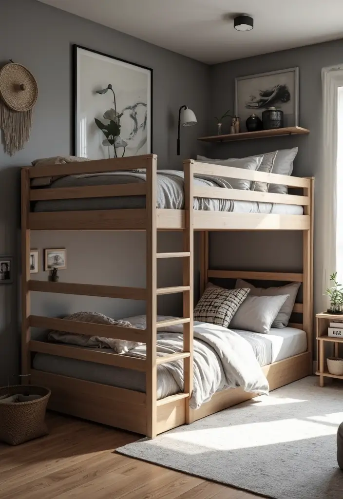 29 Loft Bed Bedroom Ideas That Feel Playful & Efficient - 20. Tech-Friendly Loft Bed