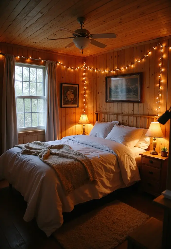 29 Mobile Home Bedroom Ideas That Feel Cozy and Clever - 10. Soft Lighting Options