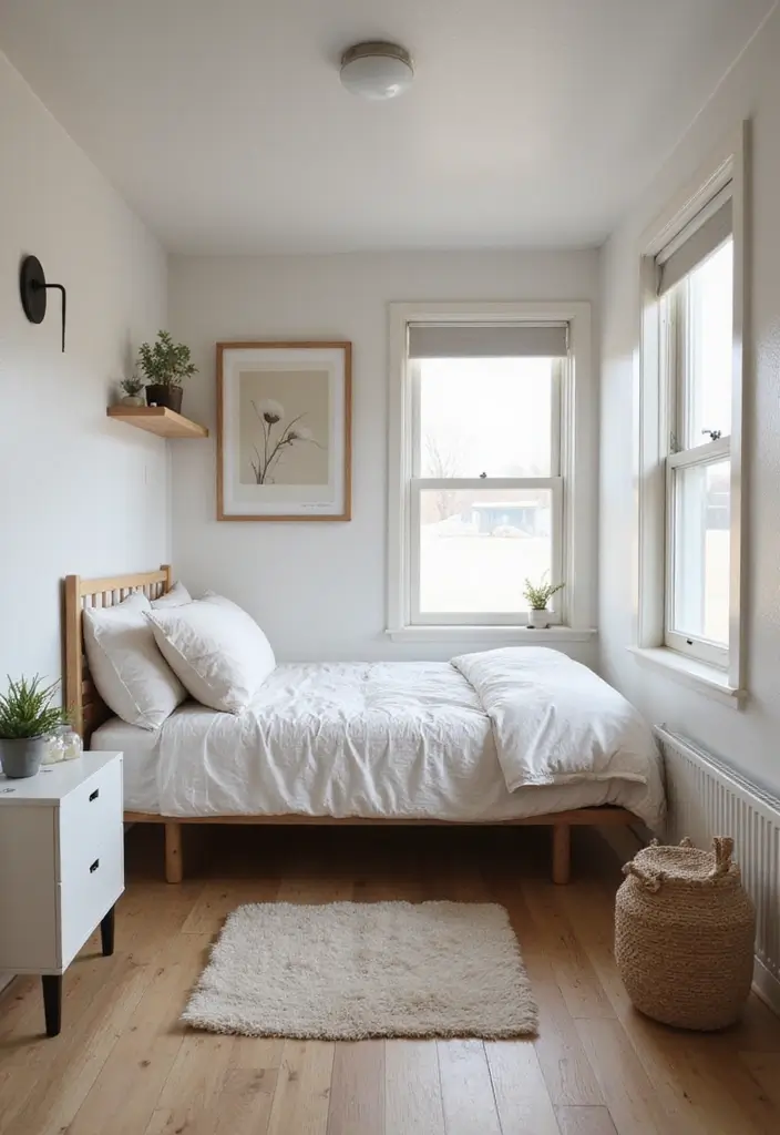 29 Mobile Home Bedroom Ideas That Feel Cozy and Clever - 11. Minimalist Approach