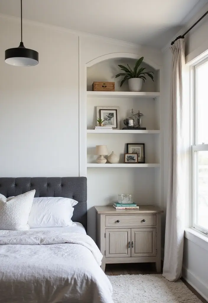 29 Mobile Home Bedroom Ideas That Feel Cozy and Clever - 17. Functional Accent Walls