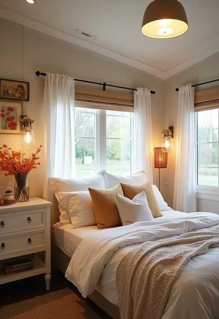 29 Mobile Home Bedroom Ideas That Feel Cozy and Clever - 29. Seasonal Decor Swaps