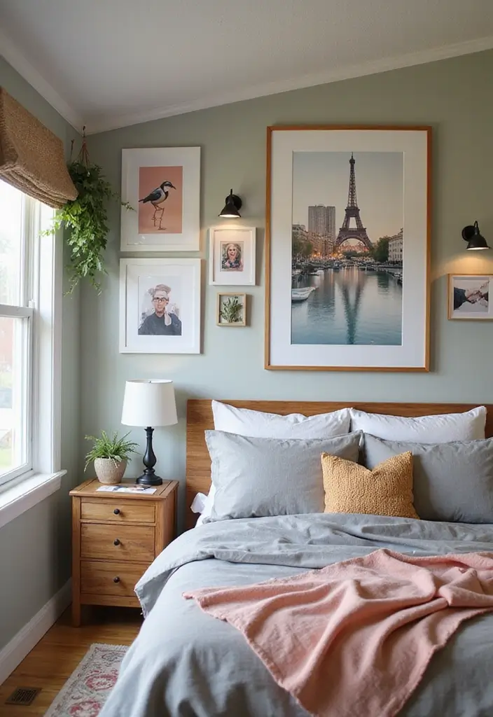 29 Mobile Home Bedroom Ideas That Feel Cozy and Clever - 4. Personalized Artwork Displays