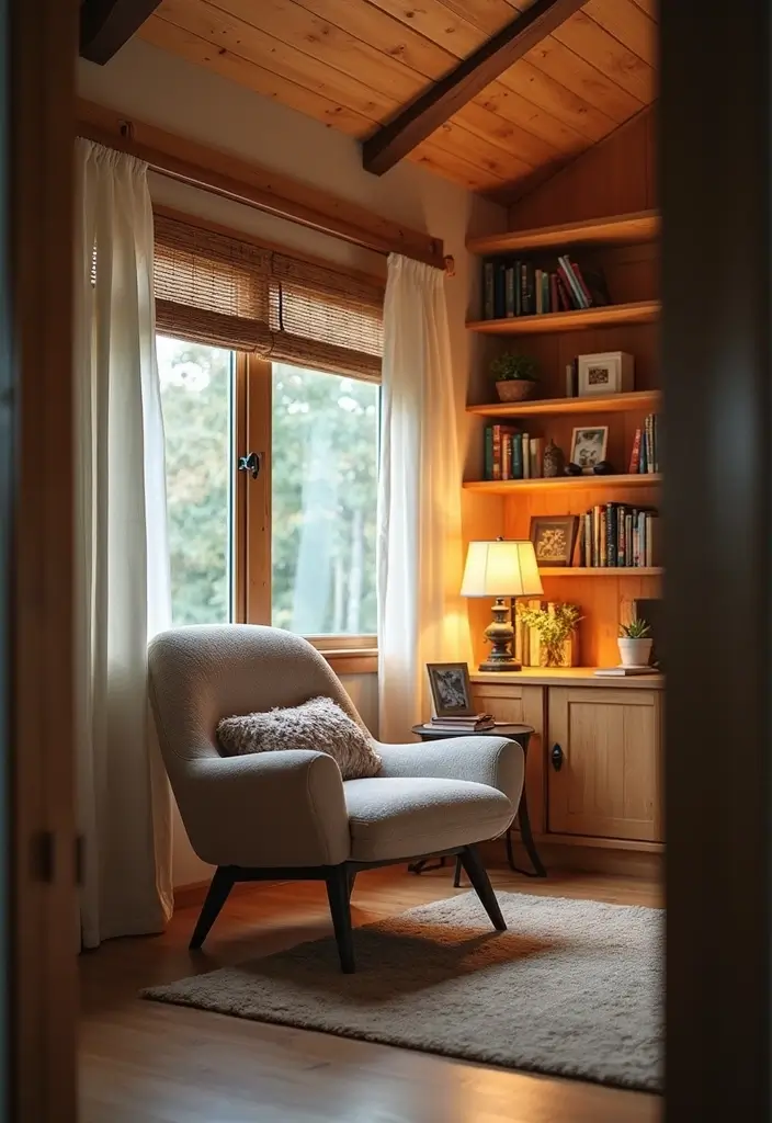 29 Mobile Home Bedroom Ideas That Feel Cozy and Clever - 5. Cozy Reading Nook
