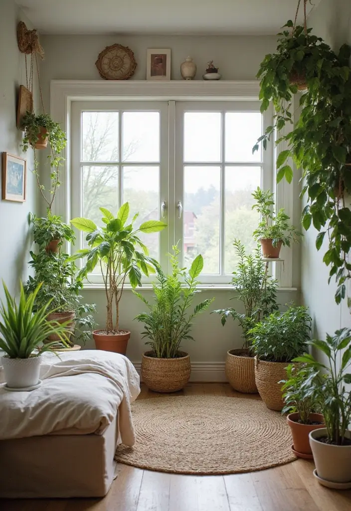 29 Mobile Home Bedroom Ideas That Feel Cozy and Clever - 6. Indoor Plants for Freshness