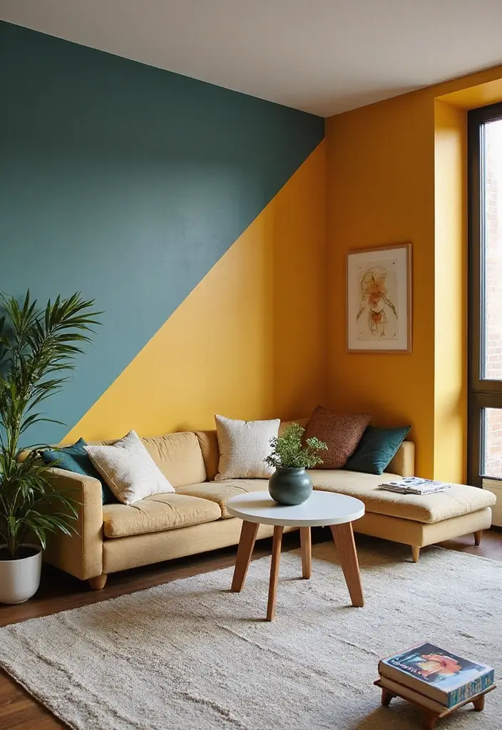 30 2 Bedroom Apartment Ideas That Feel Spacious and Stylish - 13. Add Accent Walls