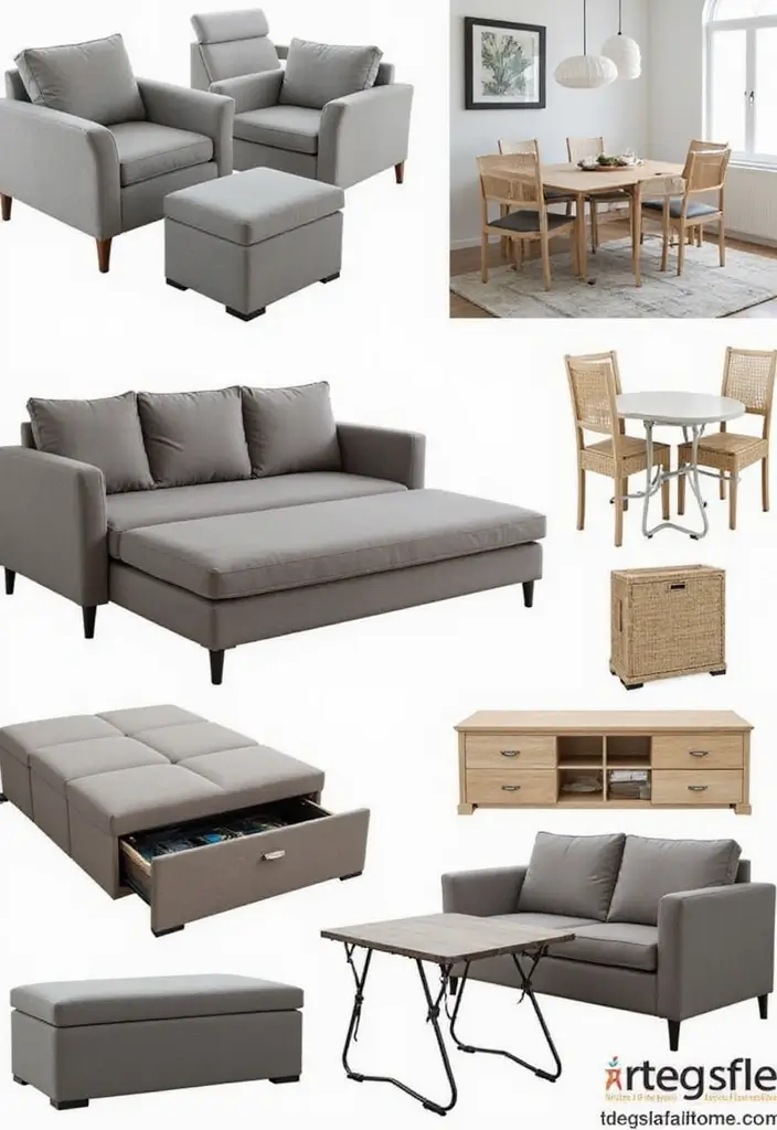 30 2 Bedroom Apartment Ideas That Feel Spacious and Stylish - 2. Invest in Multi-Functional Furniture