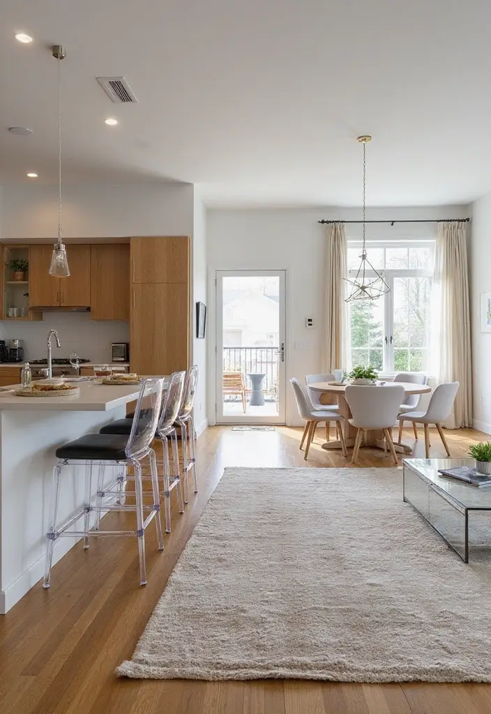 30 2 Bedroom Apartment Ideas That Feel Spacious and Stylish - 4. Open Up the Floor Plan