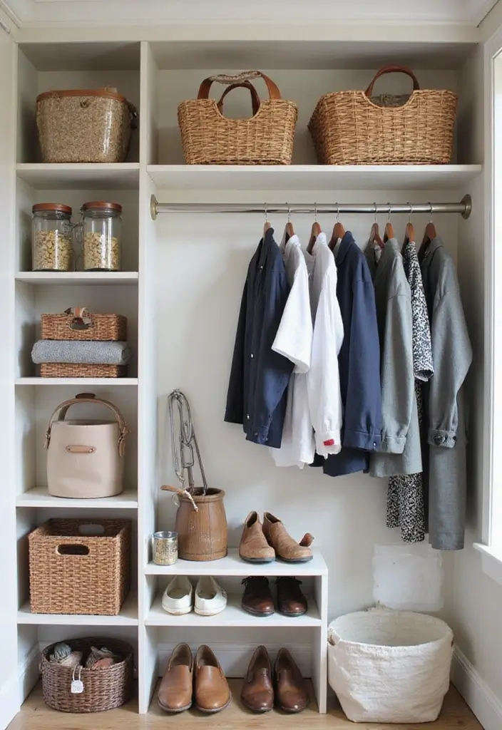 30 2 Bedroom Apartment Ideas That Feel Spacious and Stylish - 8. Implement Smart Closet Solutions