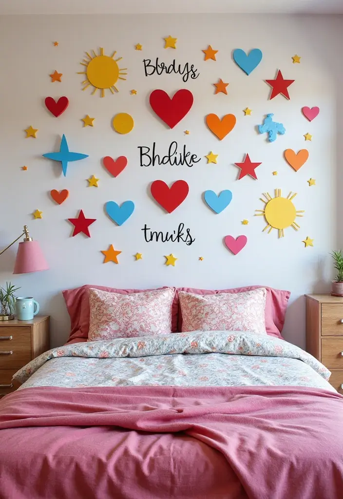 30 Bedroom Ideas for Teens That Look Straight Out of Pinterest - 13. Fun Wall Decals