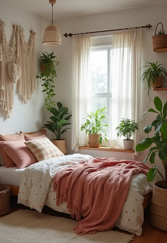 30 Bedroom Ideas for Teens That Look Straight Out of Pinterest - 17. Boho Chic Vibes